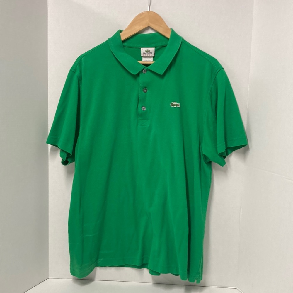 Green Lacoste Polo Shit Size 7 Men’s